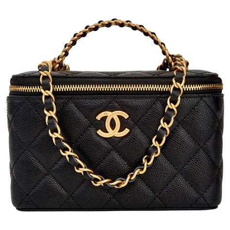 chanel vanity bag with chain|chanel vanity bag with handle.